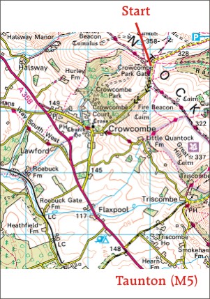 Crowcombe map